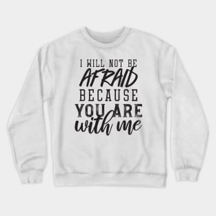 Fearless Faith: Inspiring Bible Typography Crewneck Sweatshirt